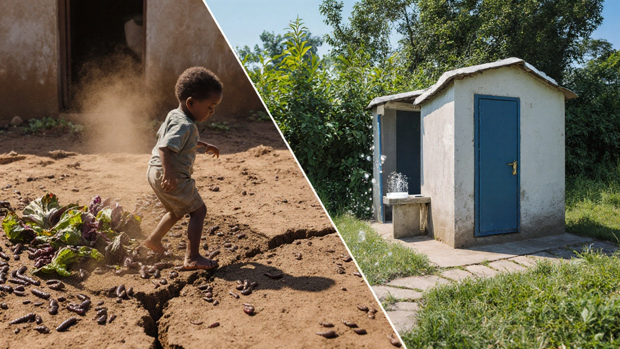 How Sanitation Cuts Worm Infections in Developing Nations
